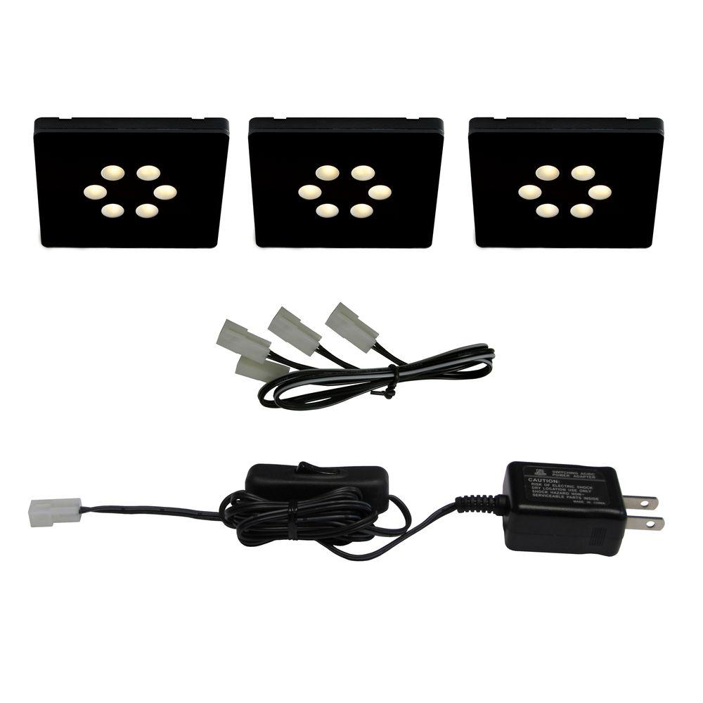 Illume Lighting Black Led Square Light Kit 3 Piece Illume Lighting Black Led Square Light Kit 3 Piece