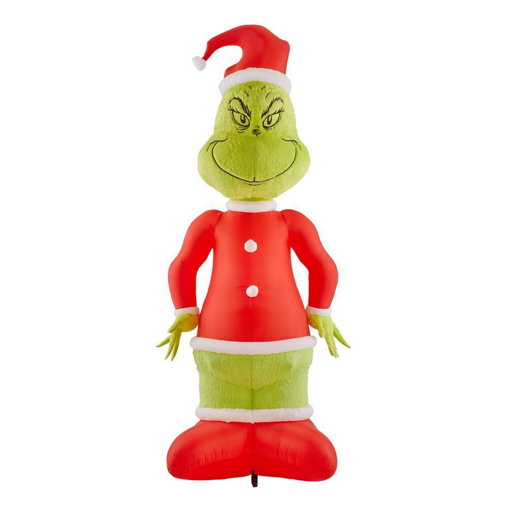 The Grinch Christmas Inflatables Outdoor Christmas Decorations The Home Depot