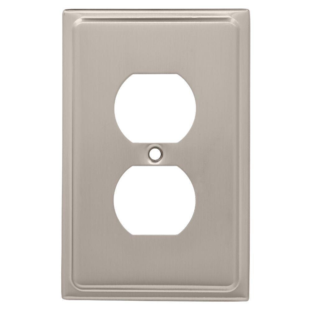 Liberty Country Fair Decorative Single Duplex Outlet Cover, Satin