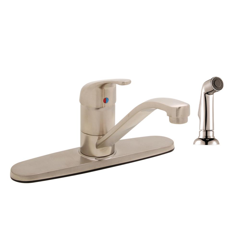 Brushed Nickel 4 Hole Kitchen Faucets The Brushed Nickel 4 Hole Kitchen Faucets The