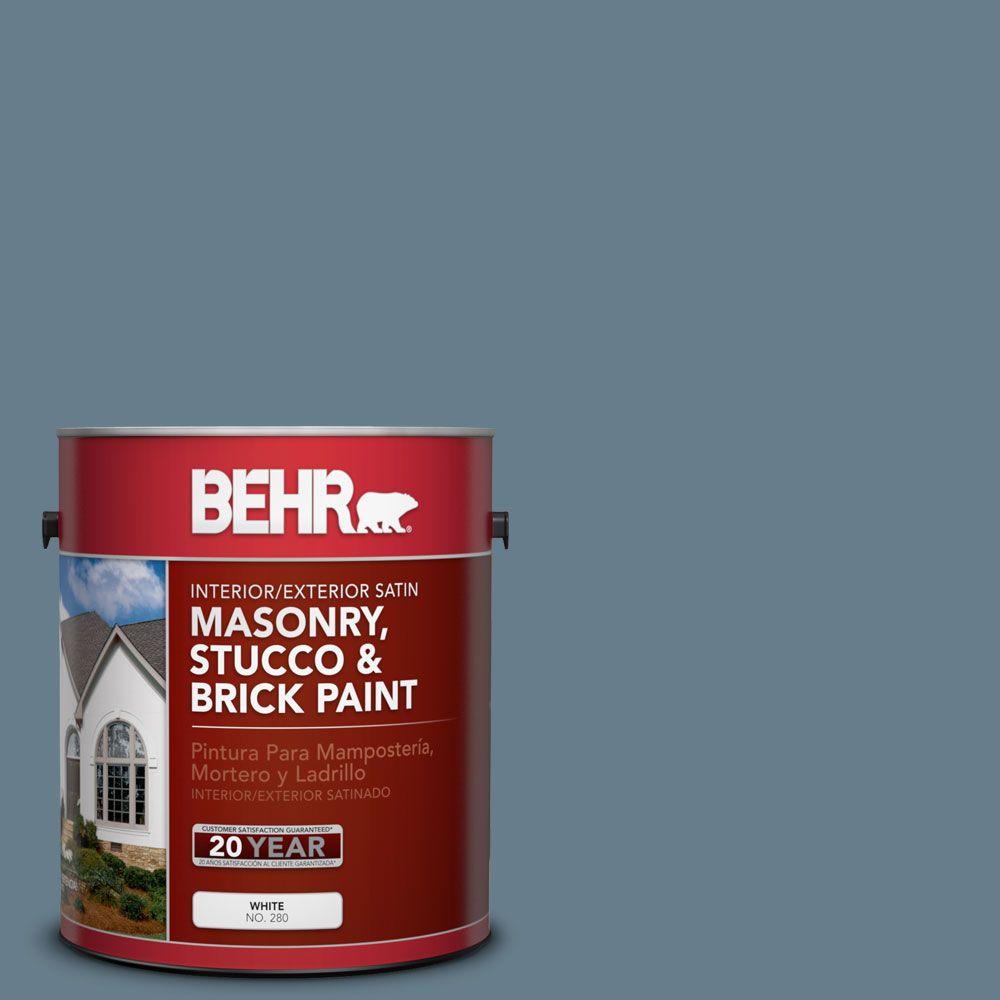 BEHR Premium 1 gal. MS74 Logan Lake Satin Interior/Exterior Masonry