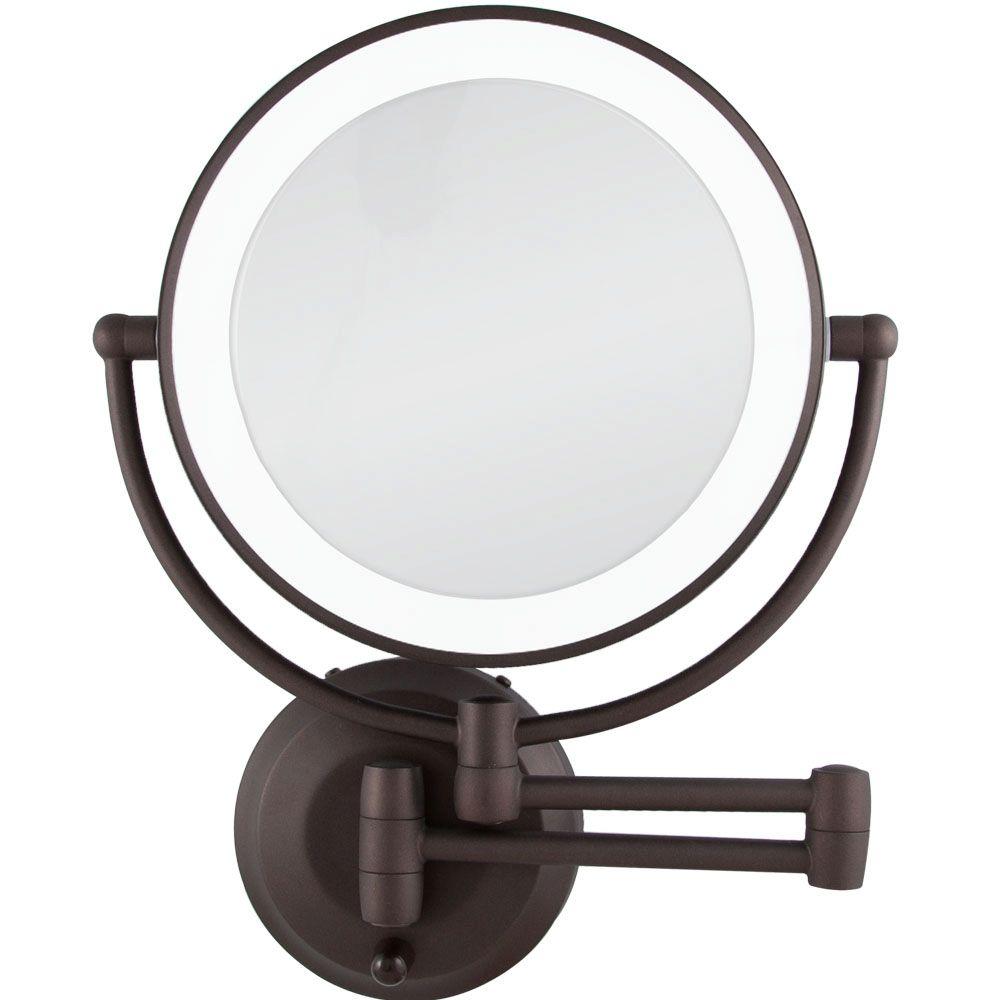 cordless lighted makeup mirror