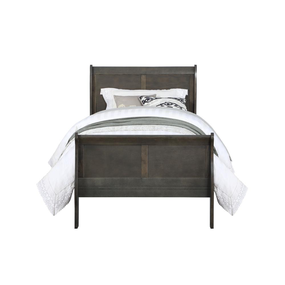 Acme Furniture Louis Philippe Dark Gray Full Bed 26805f The Home Depot