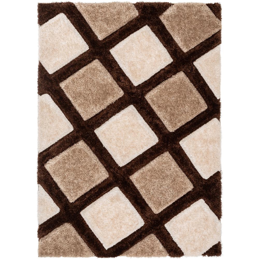 Well Woven San Francisco Posh Brown Modern Geometric ...