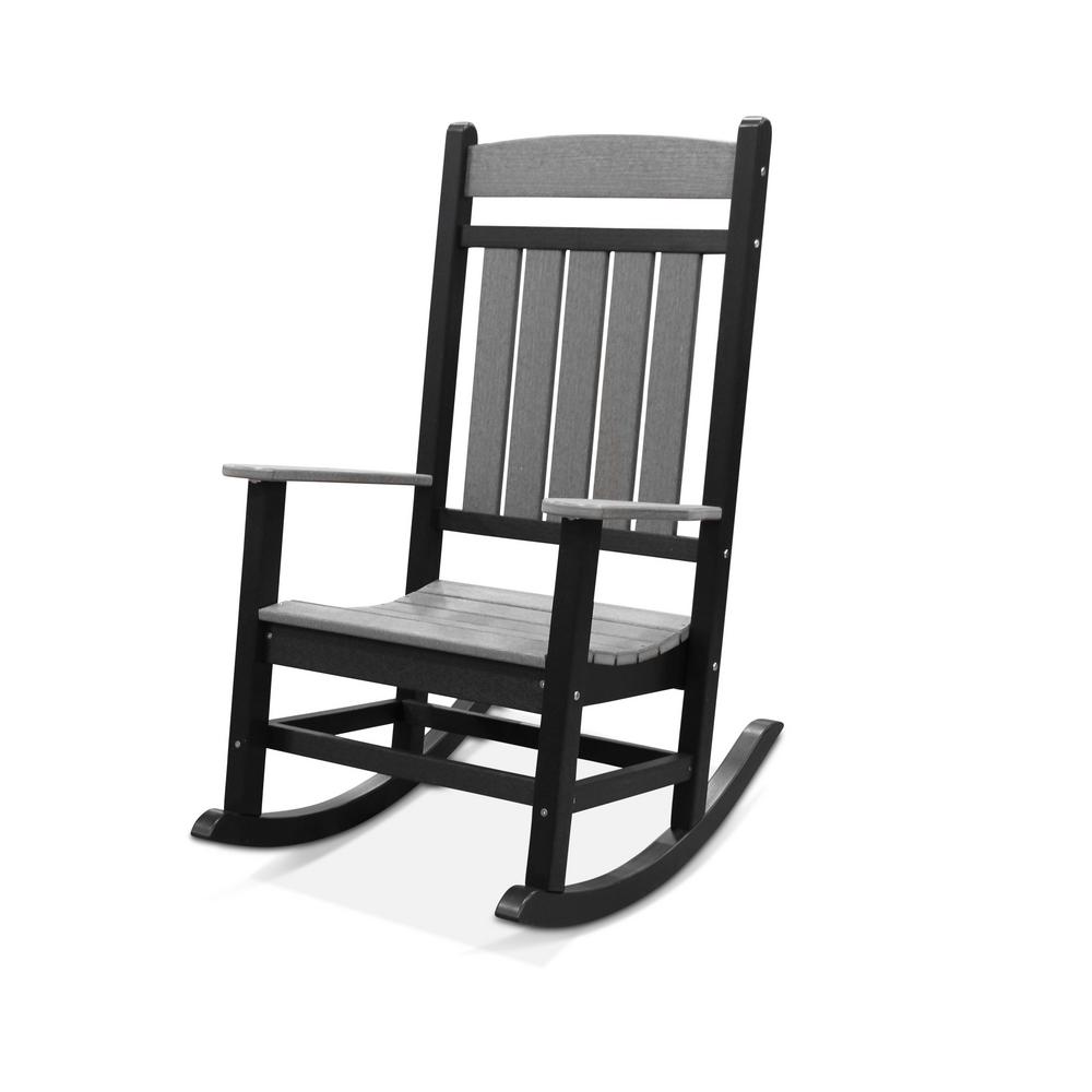 gray rocking chair
