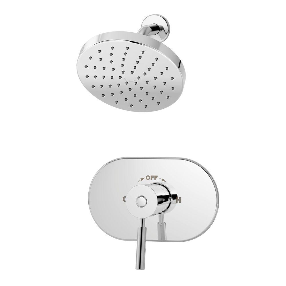 Symmons Sereno 1 Spray Single Handle Shower Faucet In Chrome Valve Symmons Sereno 1 Spray Single Handle Shower Faucet In Chrome Valve Included
