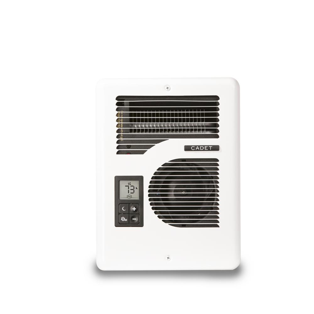 Cadet Com Pak 2 000 Watt 240 Volt Fan Forced In Wall Electric Heater In White Csc202tw The