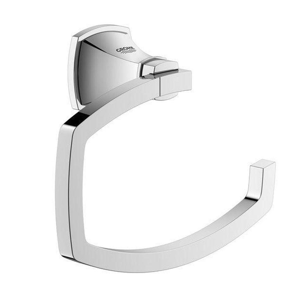 Grohe Grandera Single Post Toilet Paper Holder In Starlight Chrome Grohe Grandera Single Post Toilet Paper Holder In Starlight Chrome