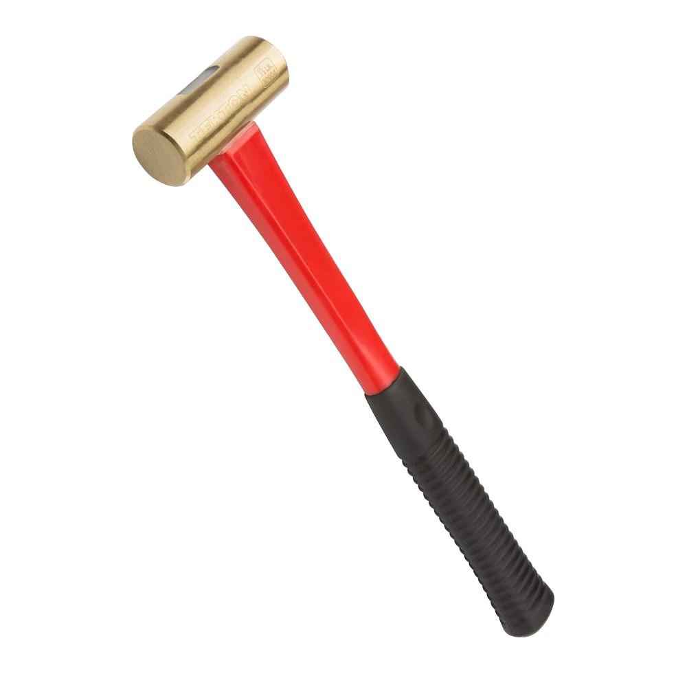 URREA 30 oz. Brass Head Hammer With Fiber Glass Handle 