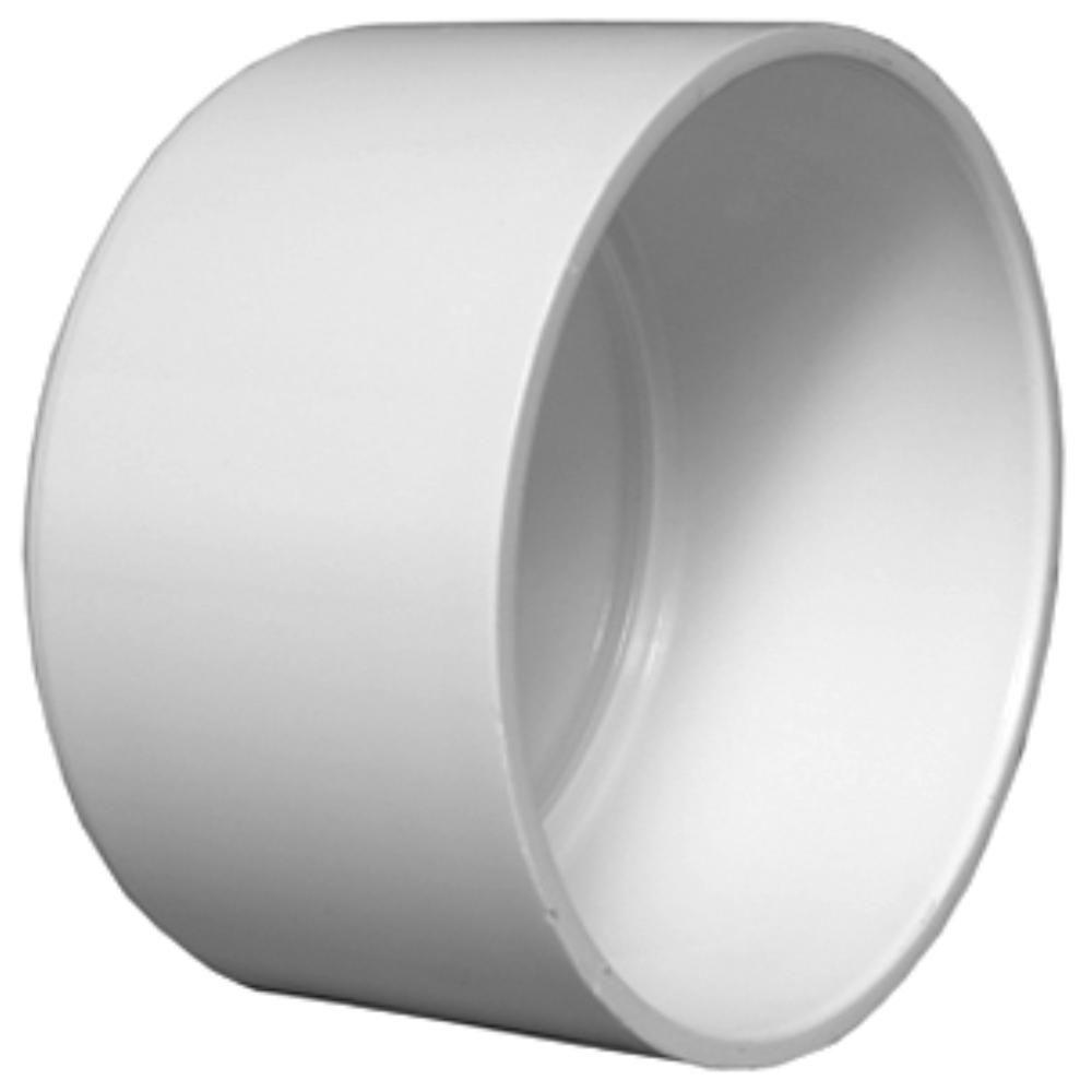 Charlotte Pipe 3 In PVC Sch 30 Thin Wall Socket Cap PVC 01116 0600HD 