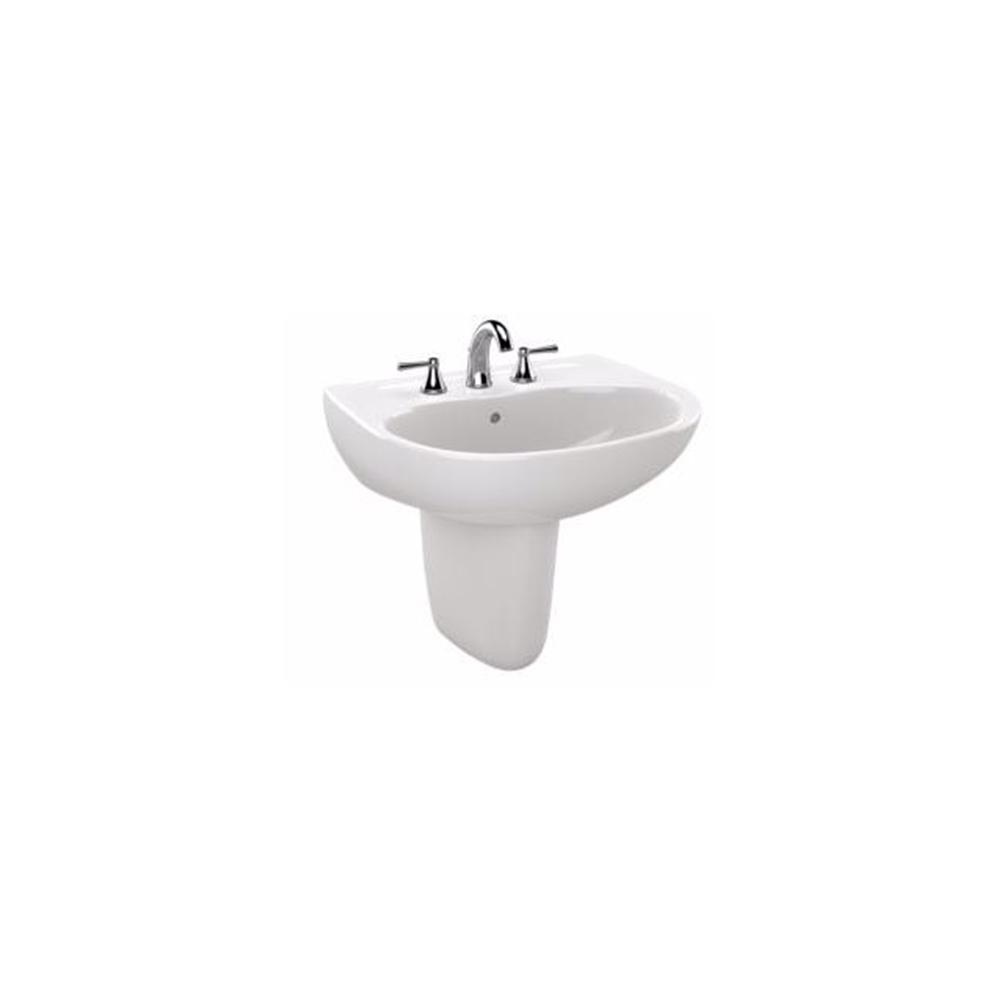 Toto Supreme 23 In Wall Mount Bathroom Sink Combo With Single Faucet Hole In Cotton White