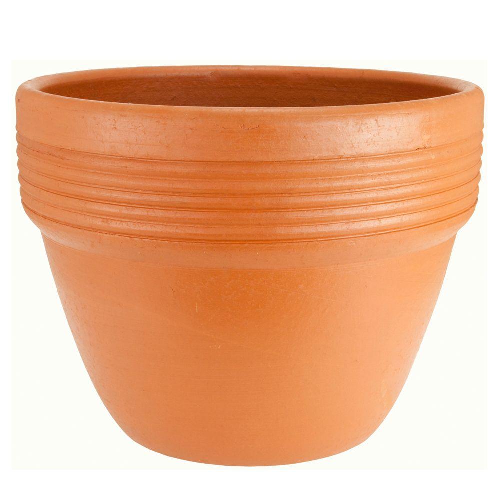 21 In. Dia Smooth Handle Terra Cotta Clay Pot-RCT-310-T - The Home Depot