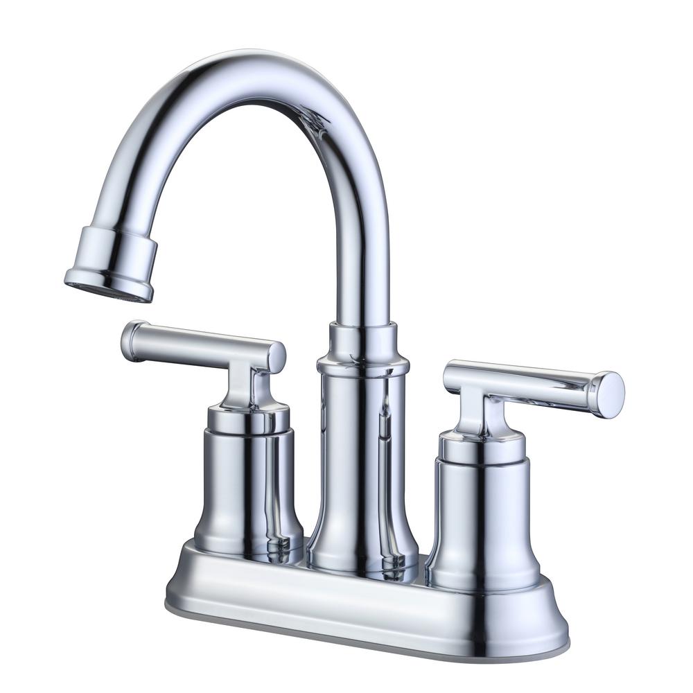 Glacier Bay Oswell 4 in. Centerset 2-Handle High-Arc ...