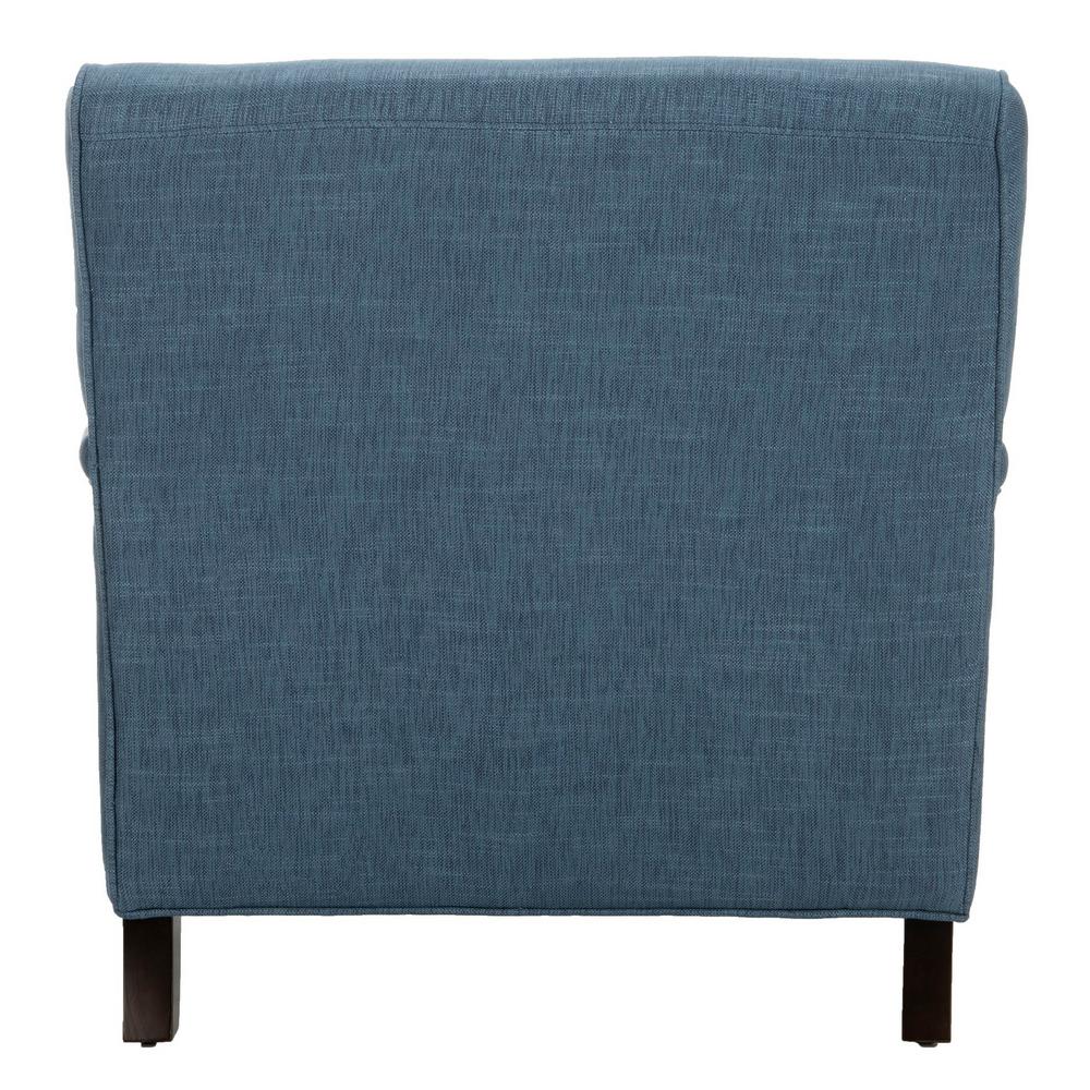 Safavieh Chloe Navy Espresso Linen Club Arm Chair Mcr4571j
