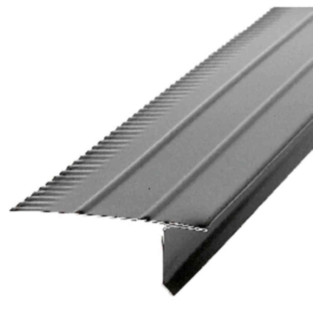 Amerimax Home Products 10 Ft Galvanized Steel Black Drip Edge Flashing 5701435120 The Home Depot 