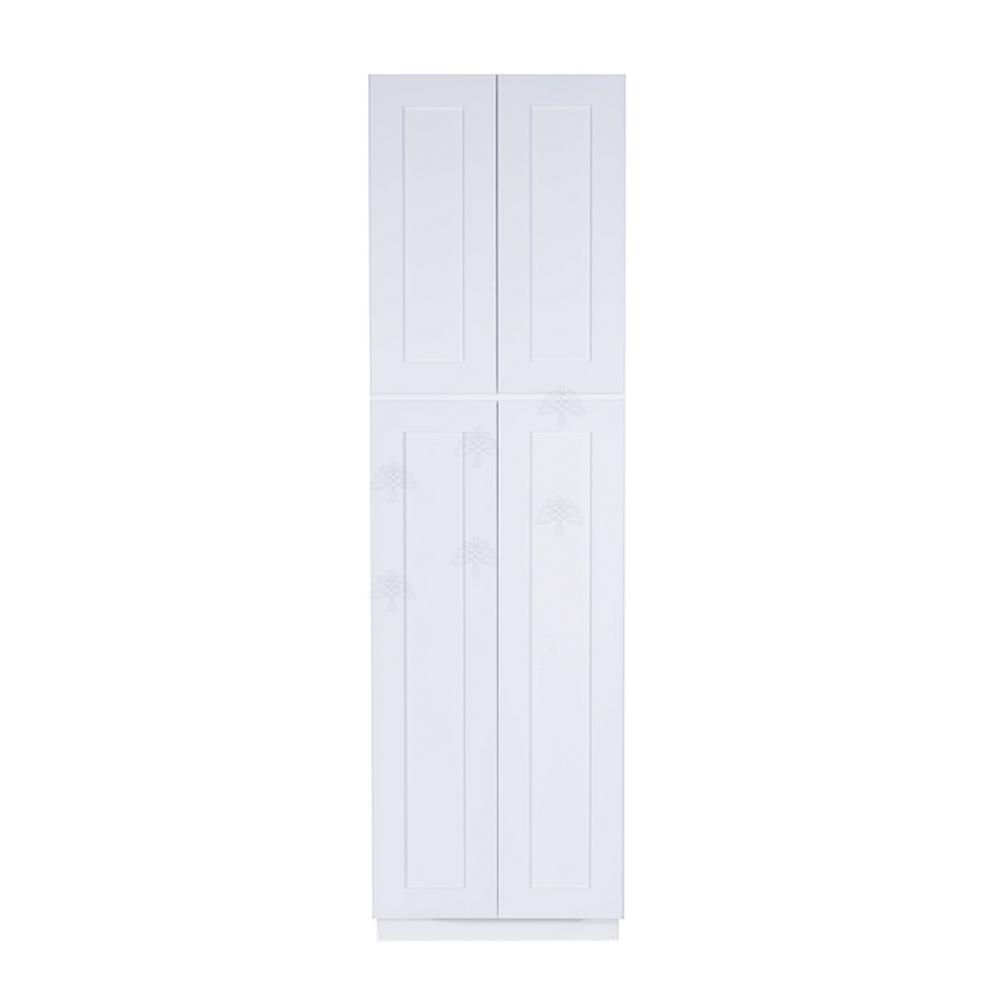 Pantries Kitchen Dining Room Furniture The Home Depot Tall Pantry Cabinetry With 4 Doors In White