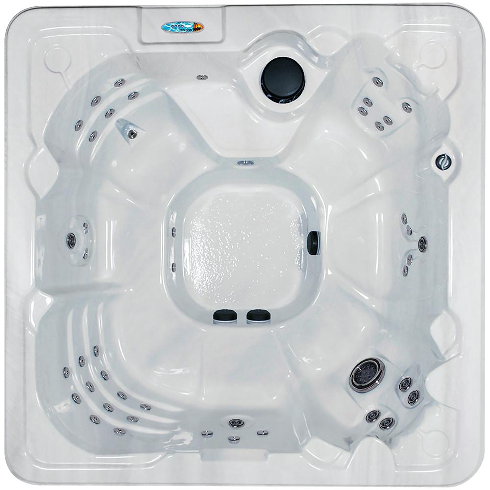 Qca Spas Corsica 8 Person Luxurious 90 Jet Standard Hot Tub W Ozonator Led Light Polar Insulation Wow Sound System Hard Cover