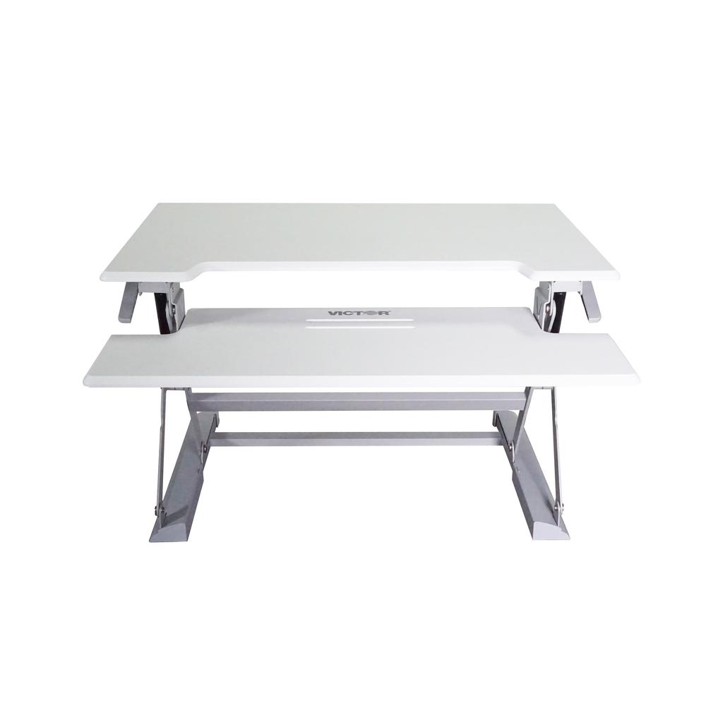 Victor Technology 36 In H White And Gray Adjustable