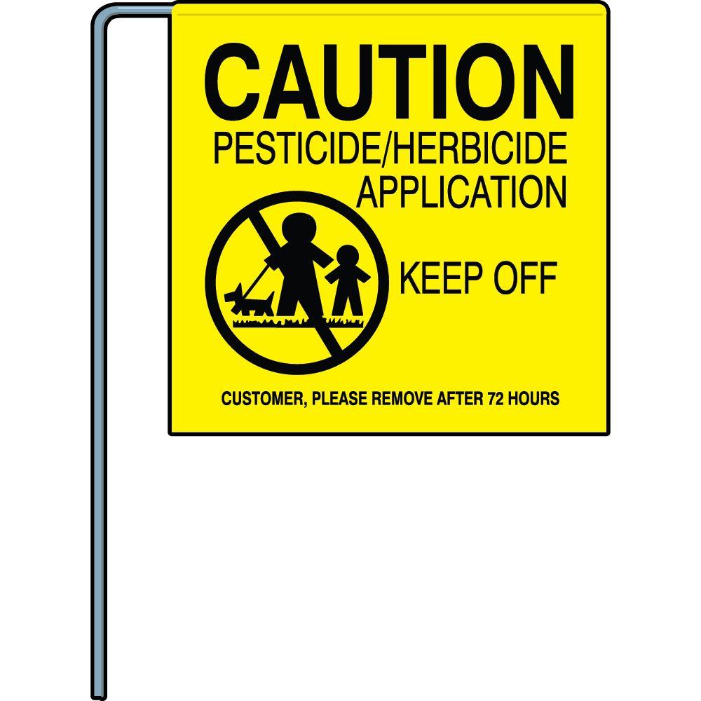 Lawn Pesticide Warning Signs