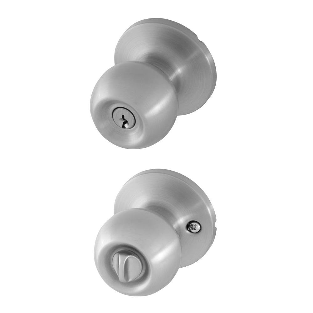 UPC 814113018957 product image for Honeywell Ball Satin Nickel Entry Door Knob | upcitemdb.com