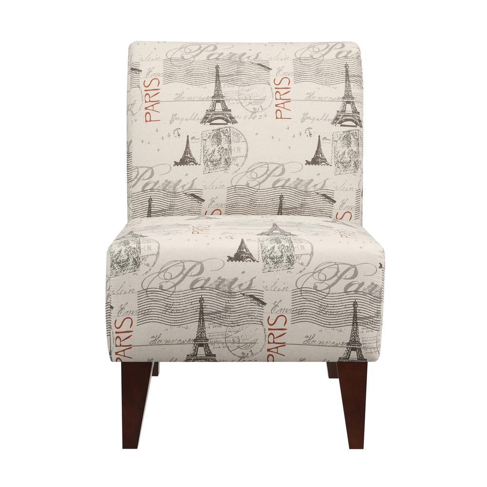 North Accent Slipper Paris Script Side Chair Usc630100ca The Home