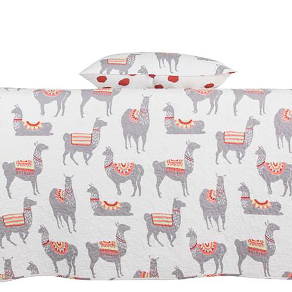 Lennie The Llama Multi King Size Quilt Set Bedding Pillow Sham Cover Details About Lennie The Llama Multi King Size Quilt Set Bedding Pillow Sham Cover Animal Bed