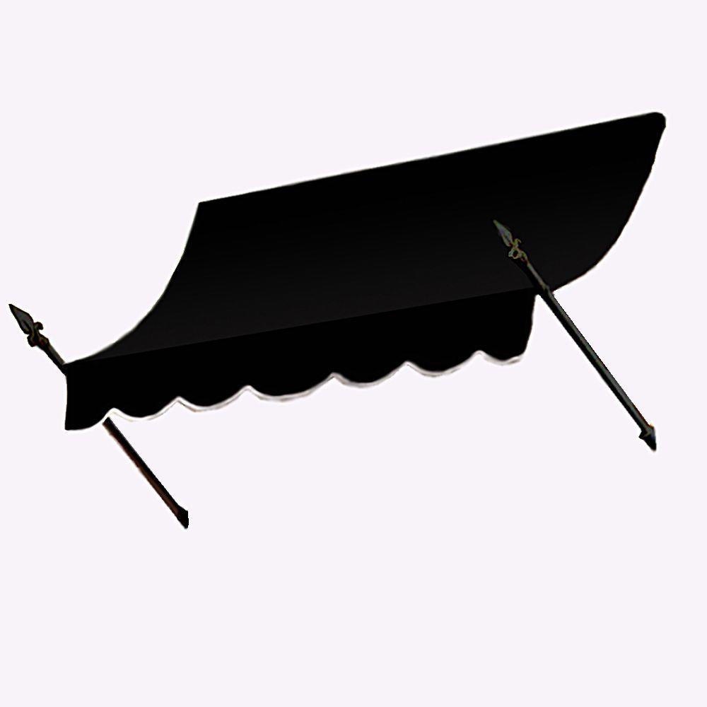 AWNTECH 8 ft. New Orleans Awning (31 in. H x 16 in. D) in BlackNO218K