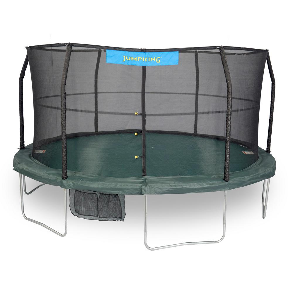 Jumpking 15 Ft Trampoline Enclosure Combo Jk1566c2 The Home Depot