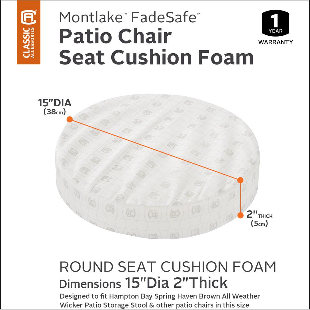 round foam seat pads