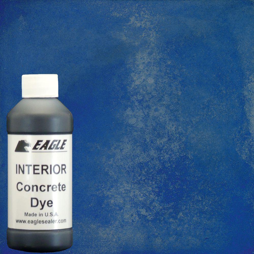 Eagle 1 gal. Blue Poppy Interior Concrete Dye Stain Makes with Water