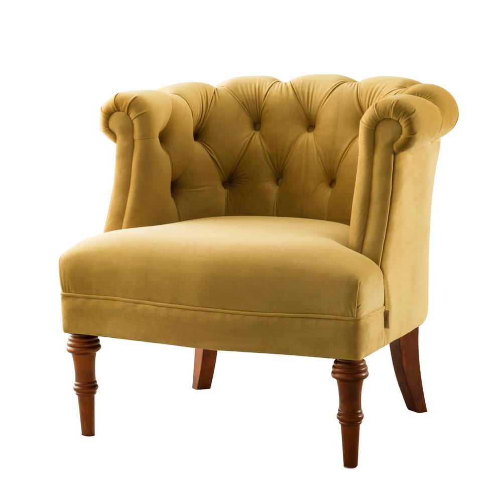 Jennifer Taylor Katherine Gold Tufted Accent Chair-2483-959 - The Home