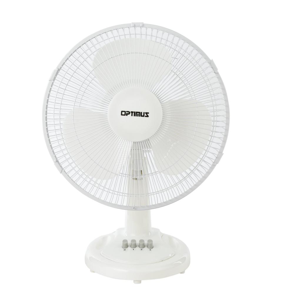 Optimus 12 In Oscillating Table Fan 98579724m The Home Depot