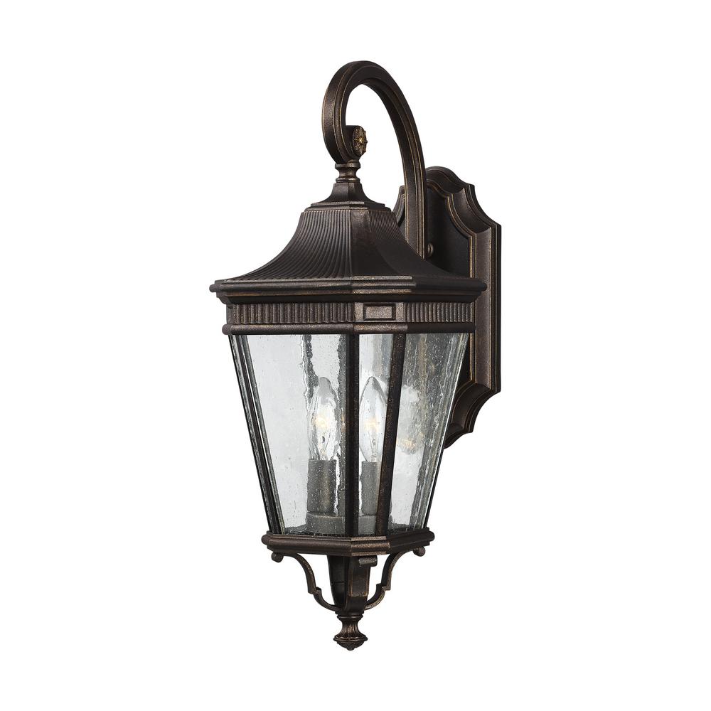 Bel Air Lighting Carriage House 2-Light Outdoor Oiled Bronze Coach ...