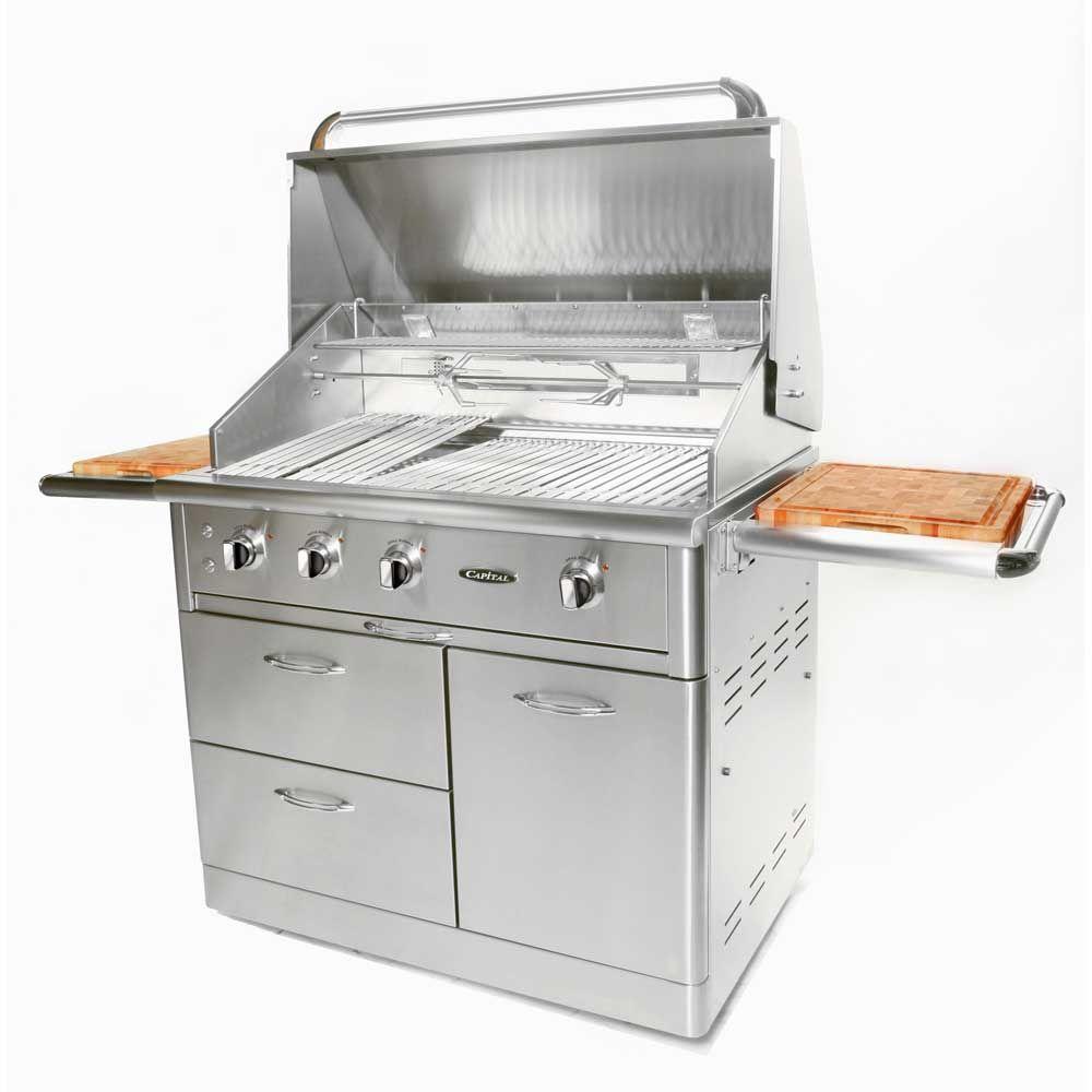 Capital Precision 4Burner 40 in. Stainless Steel Propane Gas Grill