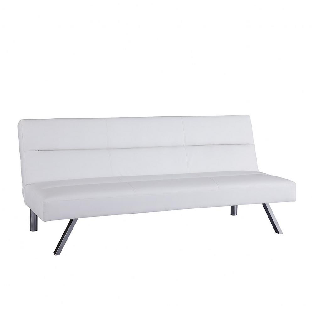 Naomi Home Zoe Futon Sofa  White