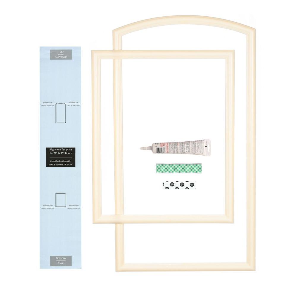 EZDoor 28 in. Width Interior Door SelfAdhering Decorative Frame Kit