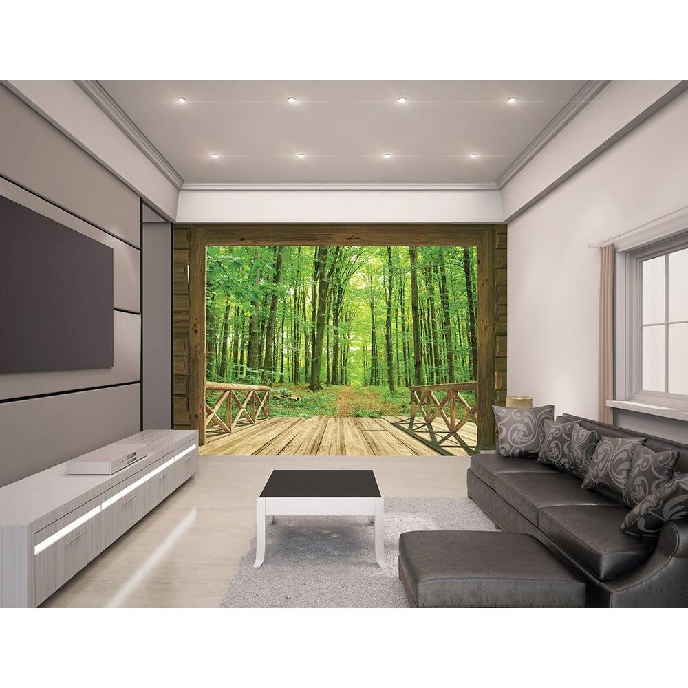 Walltastic 120 in. H x 96 in. W Woodland Forest Wall MuralWT43572