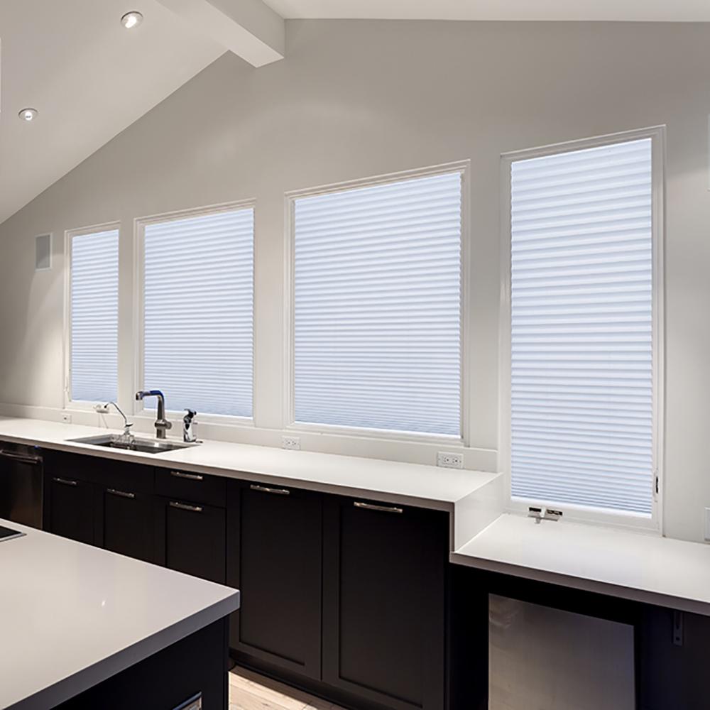 Redi Shade Easy Lift TrimatHome White Cordless Spun Lace Fabric Light