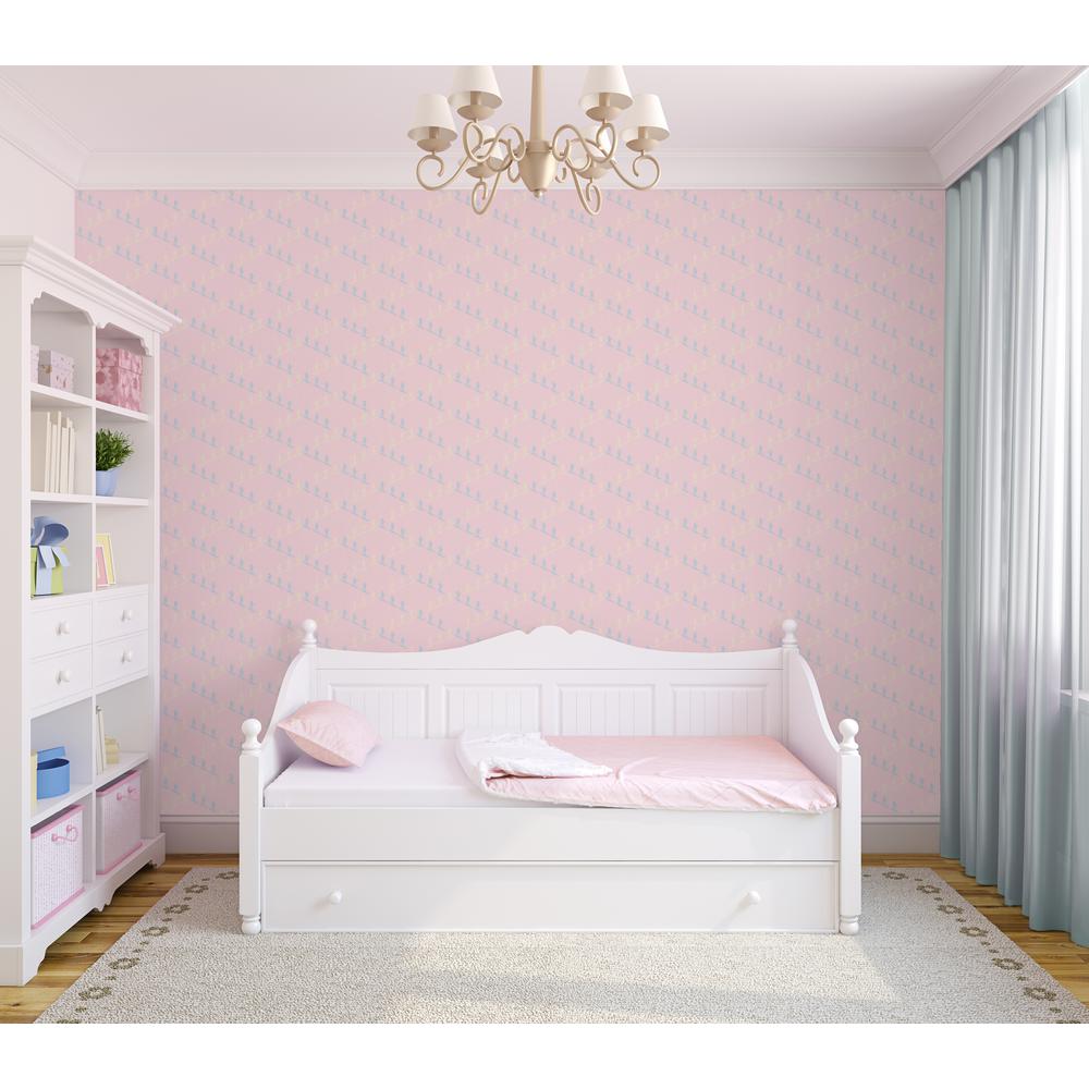 Mitchell Black Baby Collection Ski Slope In Pink Premium Matte Mitchell Black Baby Collection Ski Slope In Pink Premium Matte Wallpaper