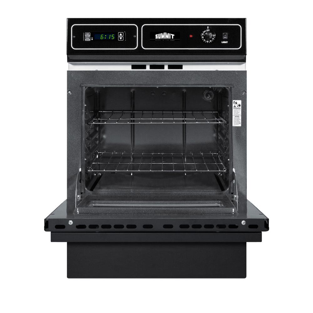 Summit Appliance 24 in. Single Gas Wall Oven in BlackTTM7212DEK The Home Depot