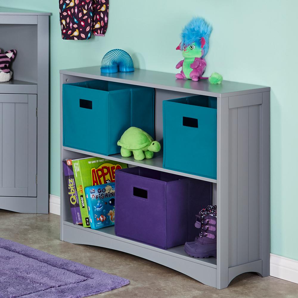 Riverridge Home Gray Horizontal Bookcase 02 148 The Depot