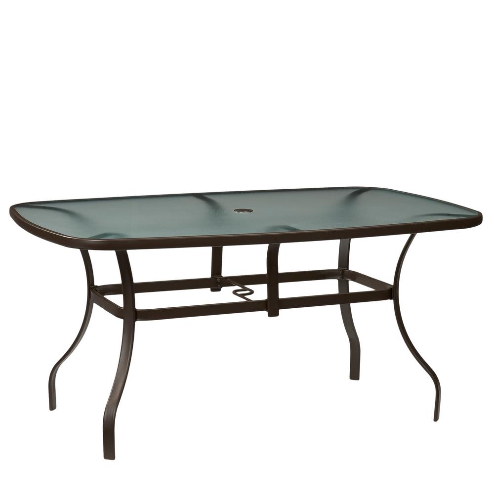 Hampton Bay Mix and Match Rectangle Metal Outdoor Dining Table