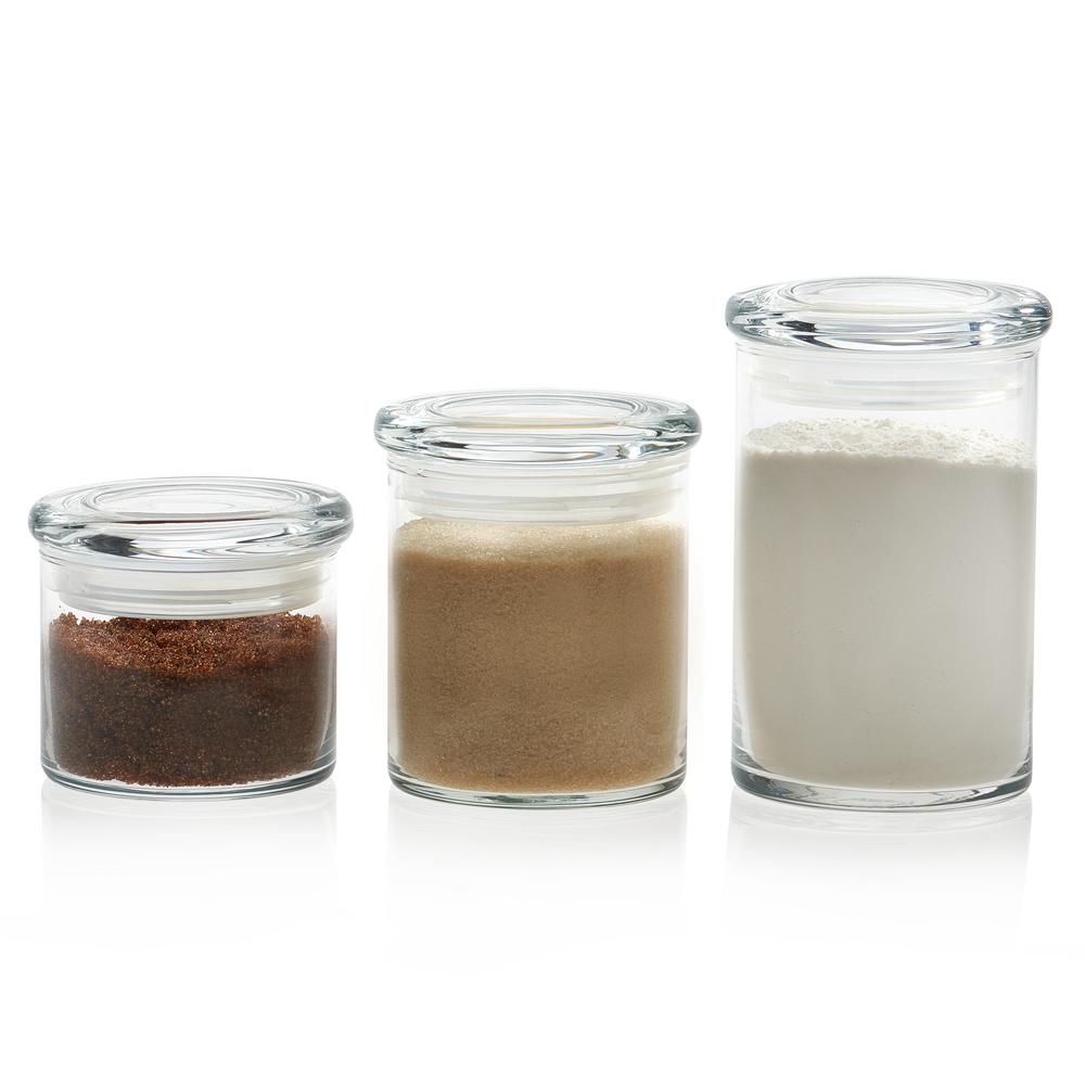 glass storage jars for kitchen