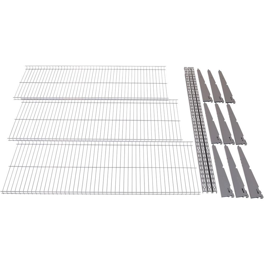 Rubbermaid FastTrack Garage 3Shelf 48 in. x 16 in. Wire Shelving Kit