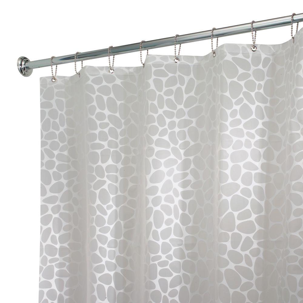 interDesign Pebblz Shower Curtain in White26580 The Home Depot