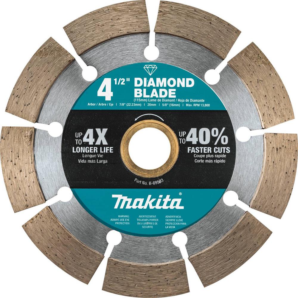 Makita 4.5 in. Segmented Rim Diamond Blade for General PurposeB69593