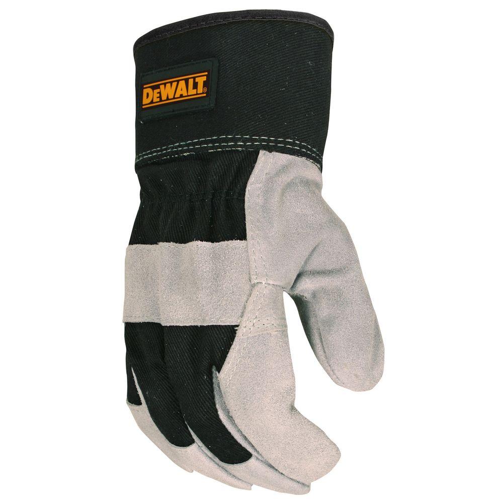 UPC 674326218021 product image for Work Gloves: DEWALT Safety Gloves Premium Split Cowhide Leather Palm Glove - Lar | upcitemdb.com