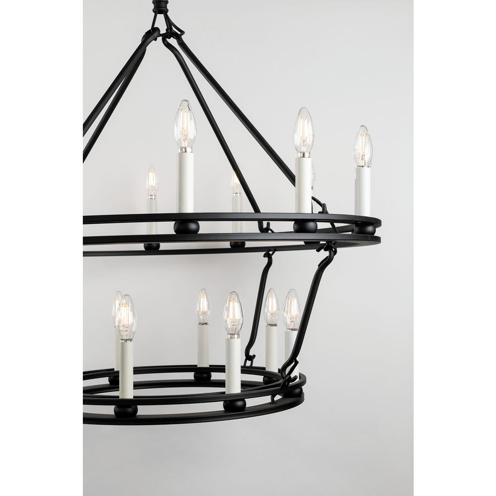 Troy Lighting Sutton 20 Light Textured Black 32 In D Chandelier Troy Lighting Sutton 20 Light Textured