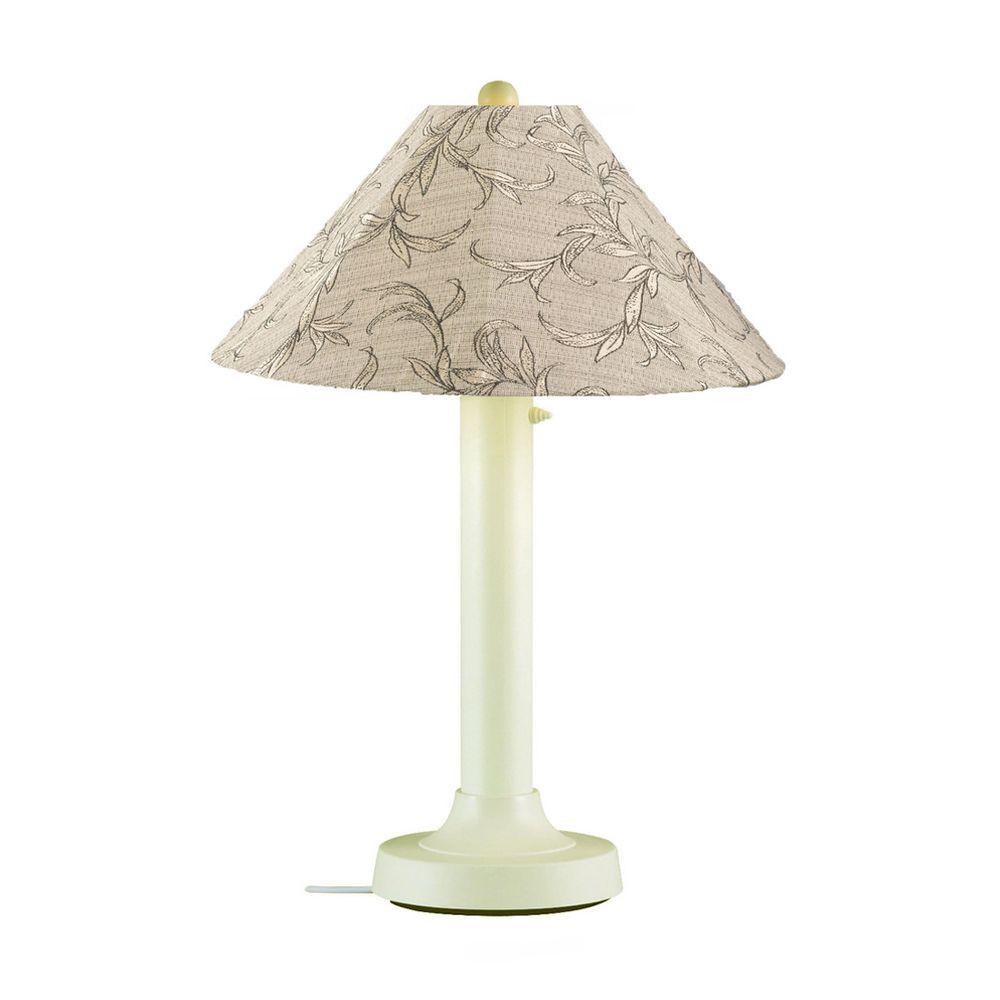 Patio Living Concepts Catalina 34 In Bisque Outdoor Table Lamp With Patio Living Concepts Catalina 34 In Bisque Outdoor Table Lamp With Bessemer Shade