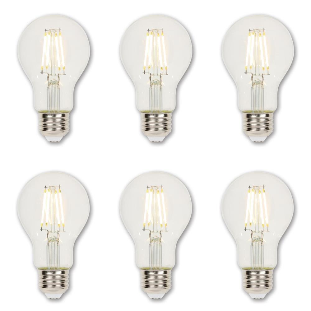 Westinghouse 60-Watt Equivalent A19 Dimmable Clear Edison Filament LED ...